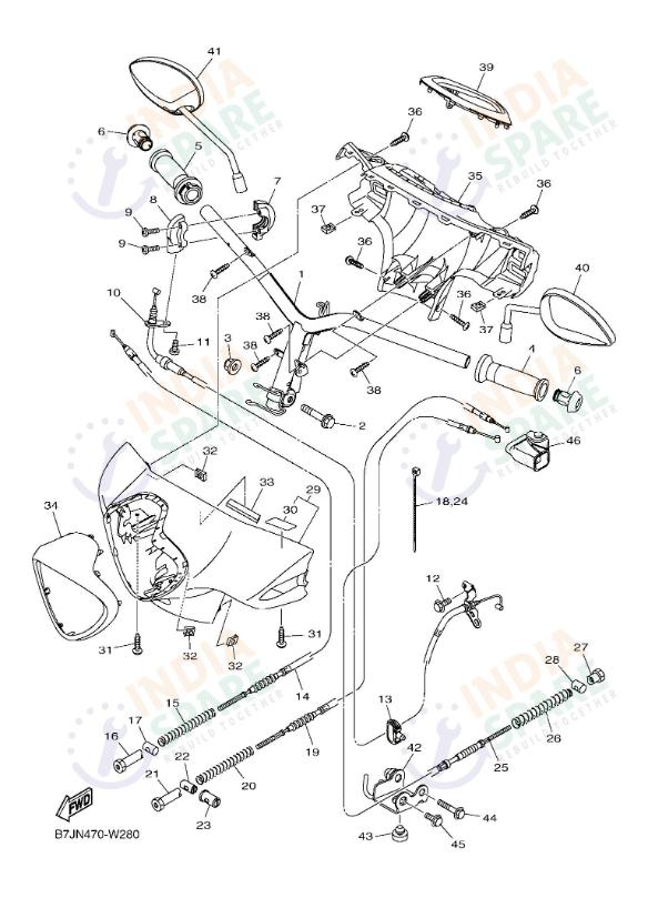 STEERING HANDLE & CABLE 2